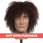 Cameron mannequin head with textured hair